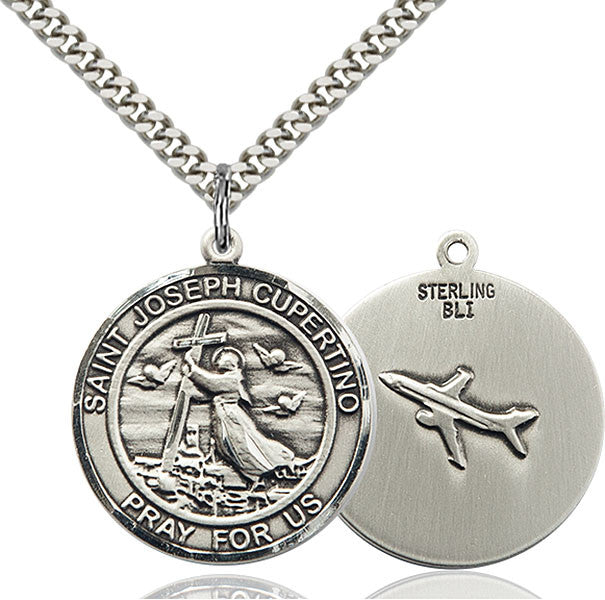 Sterling Silver St. Joseph of Cupertino Pendant