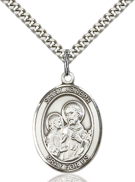 Sterling Silver St. Joseph Pendant
