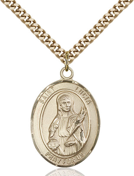 Gold Filled St. Lucia of Syracuse Pendant