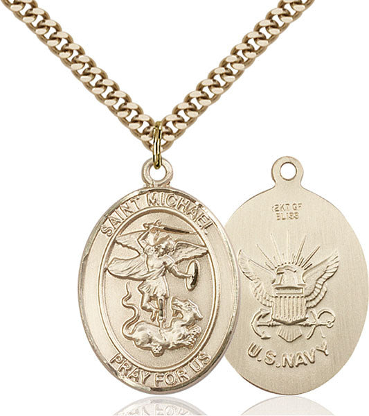 Gold Filled St. Michael the Archangel Pendant