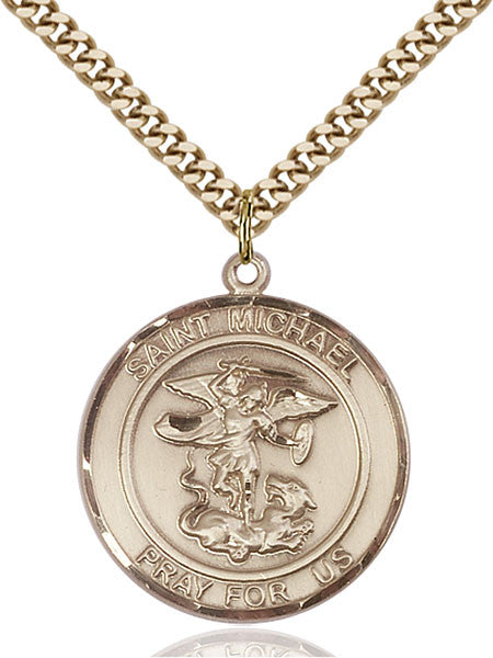 Gold Filled St. Michael the Archangel Pendant