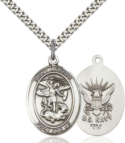 Sterling Silver St. Michael the Archangel Pendant