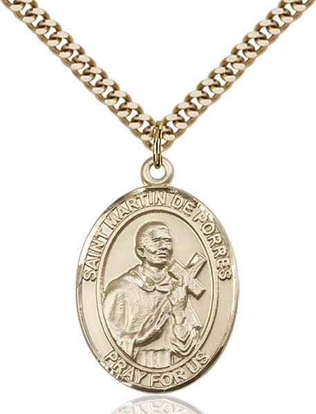 Gold Filled St. Martin de Porres Pendant