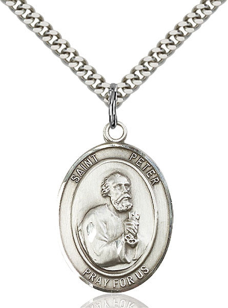 Sterling Silver St. Peter the Apostle Pendant