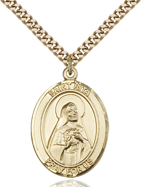 Gold Filled St. Rita of Cascia Pendant