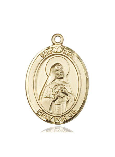 14kt Gold St. Rita of Cascia Medal