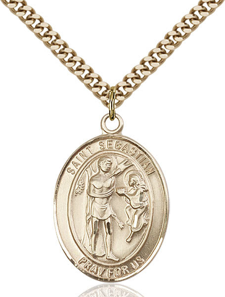 Gold Filled St. Sebastian Pendant