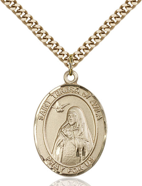Gold Filled St. Teresa of Avila Pendant