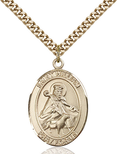 Gold Filled St. William of Rochester Pendant