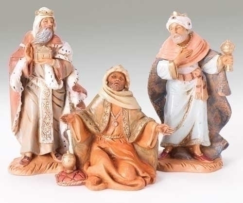 Three Kings Figures, 3 Piece Set , 5" Scale [Fontanini]