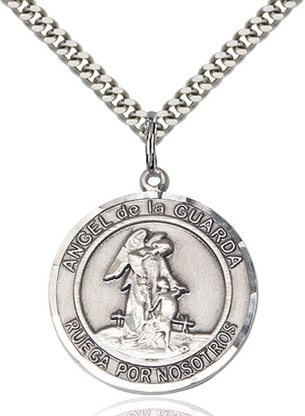 Sterling Silver Angel de la Guardia Pendant