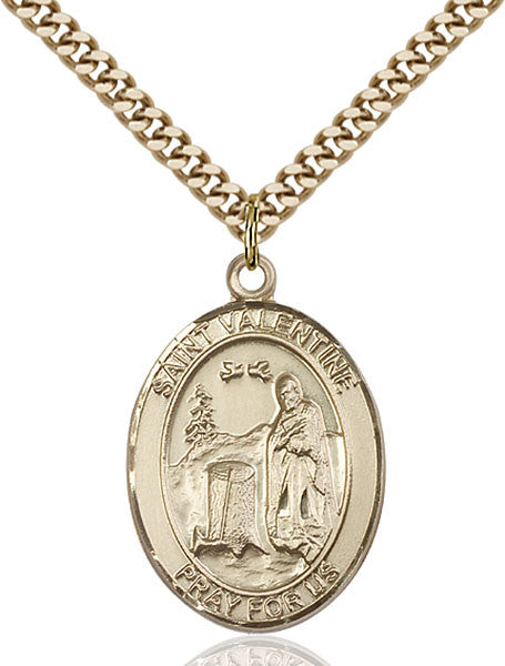 Gold Filled St. Valentine of Rome Pendant