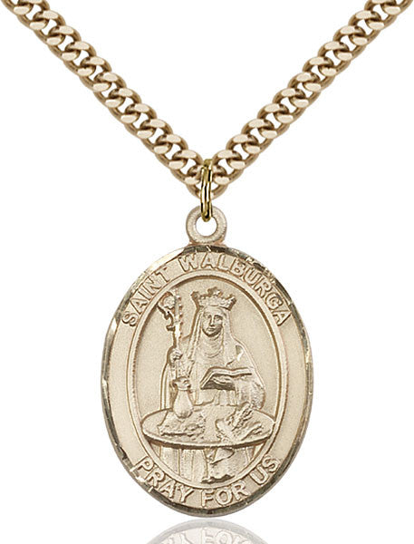 Gold Filled St. Walburga Pendant