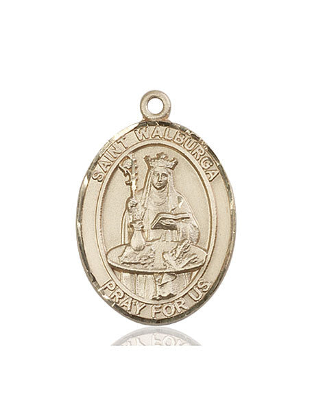 14kt Gold St. Walburga Medal