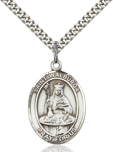 Sterling Silver St. Walburga Pendant