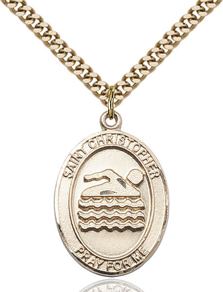 Gold Filled St. Christopher Pendant