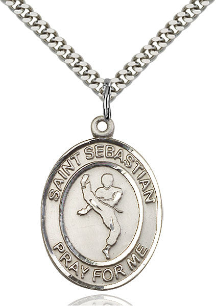 Sterling Silver St. Sebastian Pendant