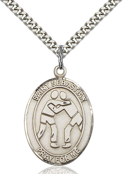 Sterling Silver St. Sebastian Pendant