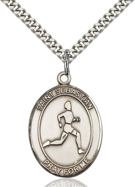 Sterling Silver St. Sebastian Pendant