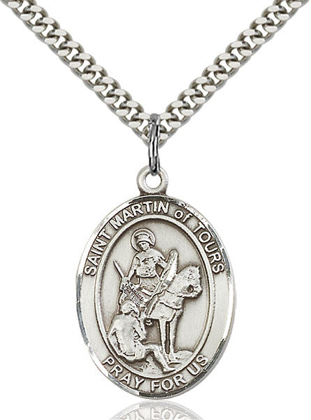 Sterling Silver St. Martin of Tours Pendant