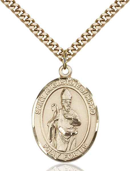 Gold Filled St. Augustine of Hippo Pendant