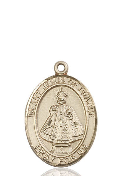 14kt Gold Infant of Prague Medal