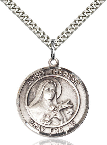 Sterling Silver St. Therese of Lisieux Pendant