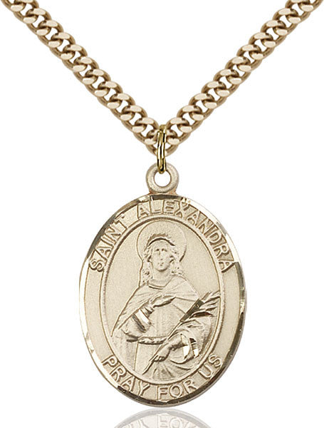 Gold Filled St. Alexandra Pendant