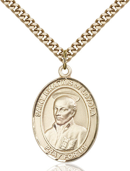 Gold Filled St. Ignatius of Loyola Pendant