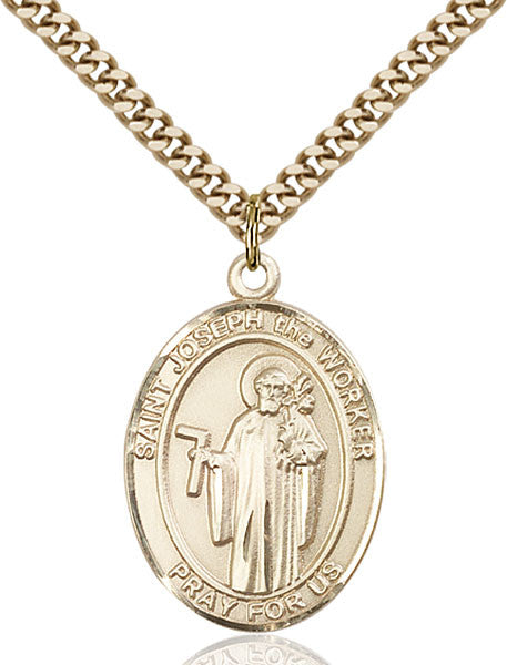 Gold Filled St. Joseph The Worker Pendant