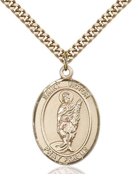 Gold Filled St. Victor of Marseilles Pendant