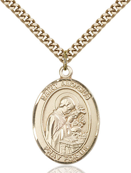 Gold Filled St. Aloysius Gonzaga Pendant