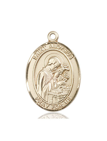 14kt Gold St. Aloysius Gonzaga Medal