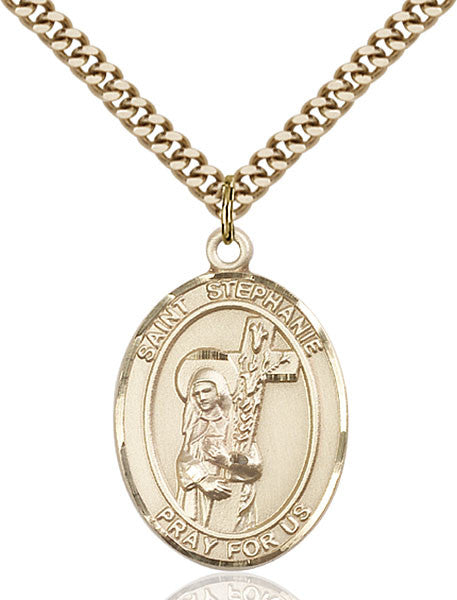 Gold Filled St. Stephanie Pendant