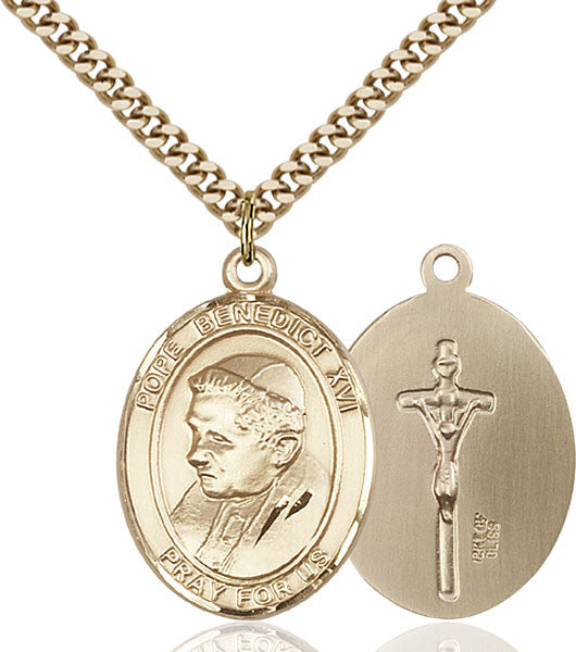 Gold Filled Pope Benedict XVI Pendant