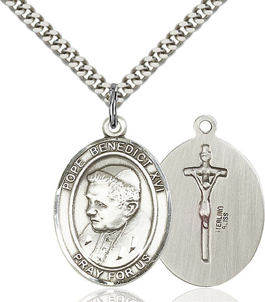 Sterling Silver Pope Benedict XVI Pendant
