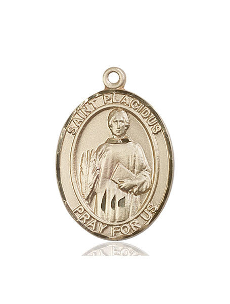 14kt Gold St. Placidus Medal