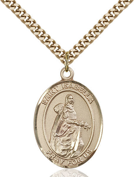 Gold Filled St. Isabella of Portugal Pendant