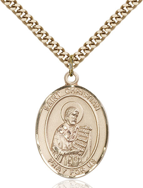 Gold Filled St. Christian Demosthenes Pendant