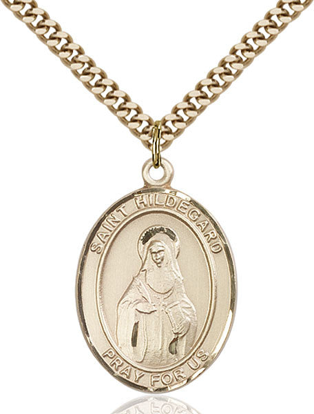 Gold Filled St. Hildegard Von Bingen Pendant