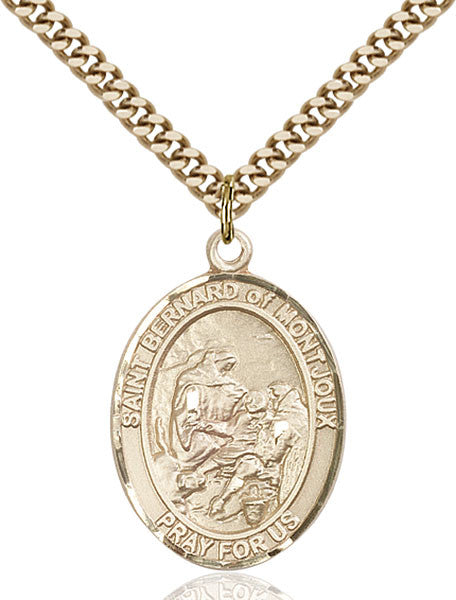 Gold Filled St. Bernard of Montjoux Pendant