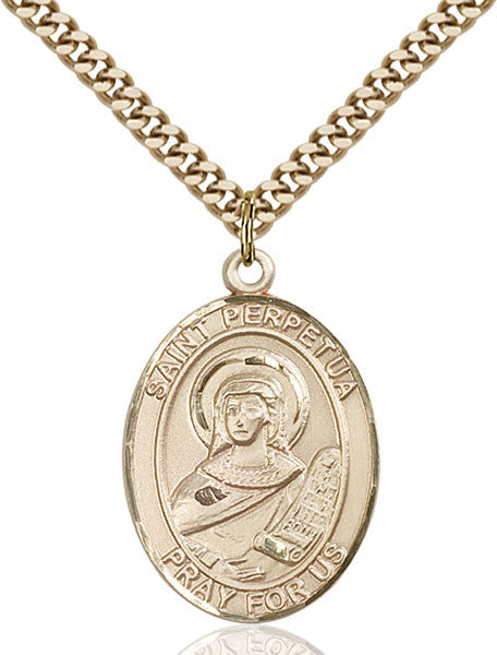 Gold Filled St. Perpetua Pendant