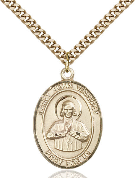 Gold Filled St. John Vianney Pendant