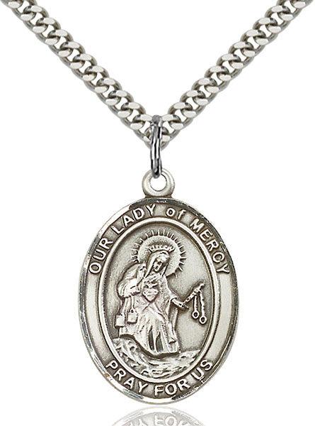 Sterling Silver O/L of Mercy Pendant