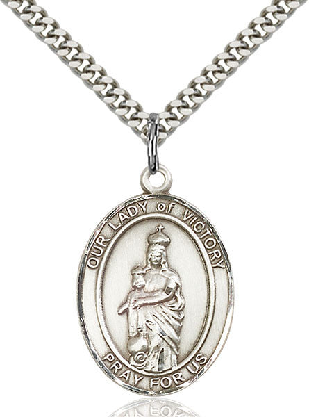 Sterling Silver O/L of Victory Pendant
