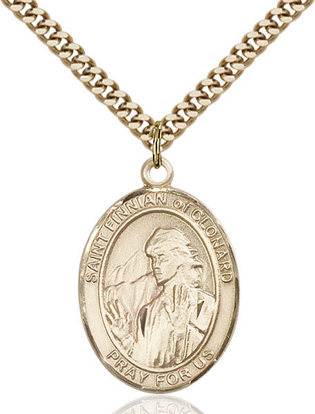 Gold Filled St. Finnian of Clonard Pendant