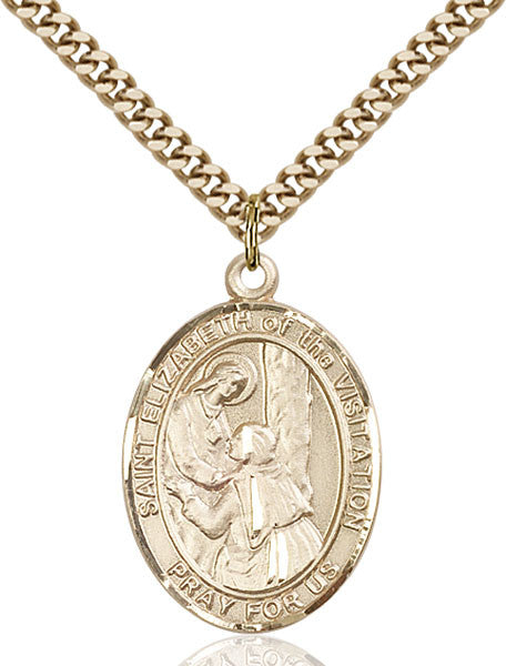 Gold Filled St. Elizabeth of the Visitation Pendan