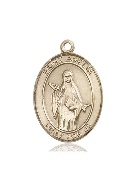 14kt Gold St. Amelia Medal
