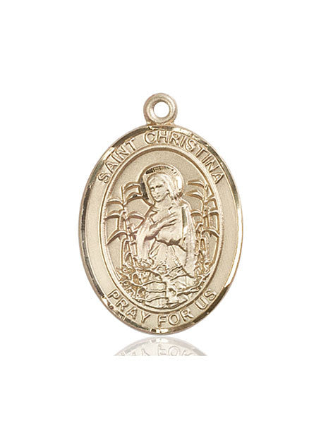 14kt Gold St. Christina the Astonishing Medal