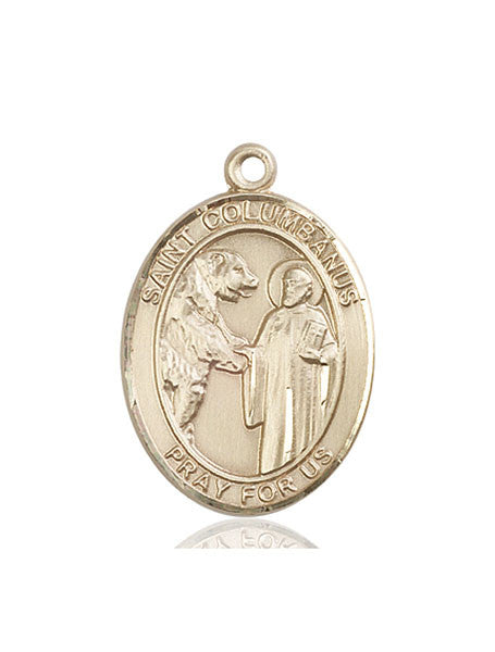 14kt Gold St. Columbanus Medal